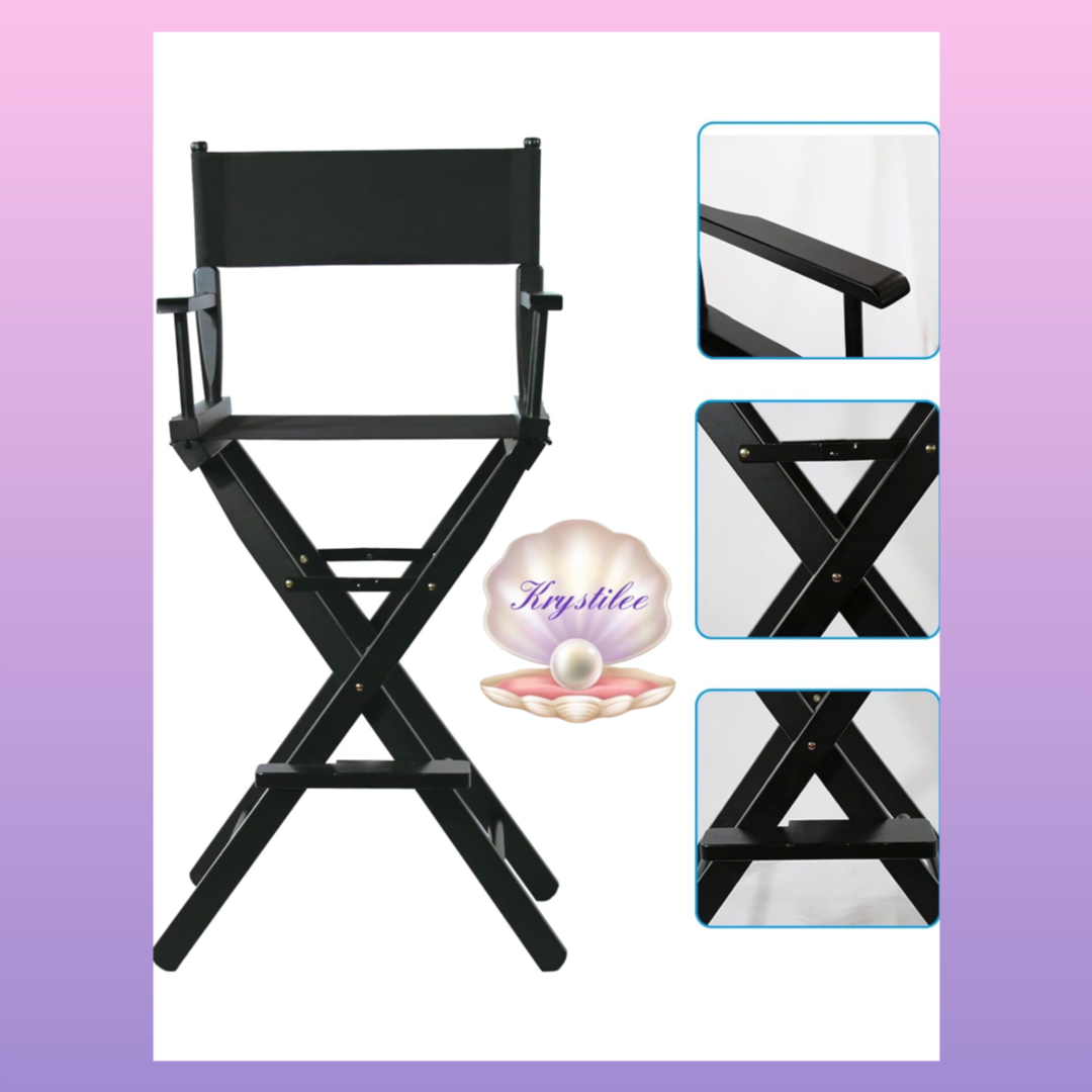 Silla Profesional para Makeup Artist 30” con Reposapiés