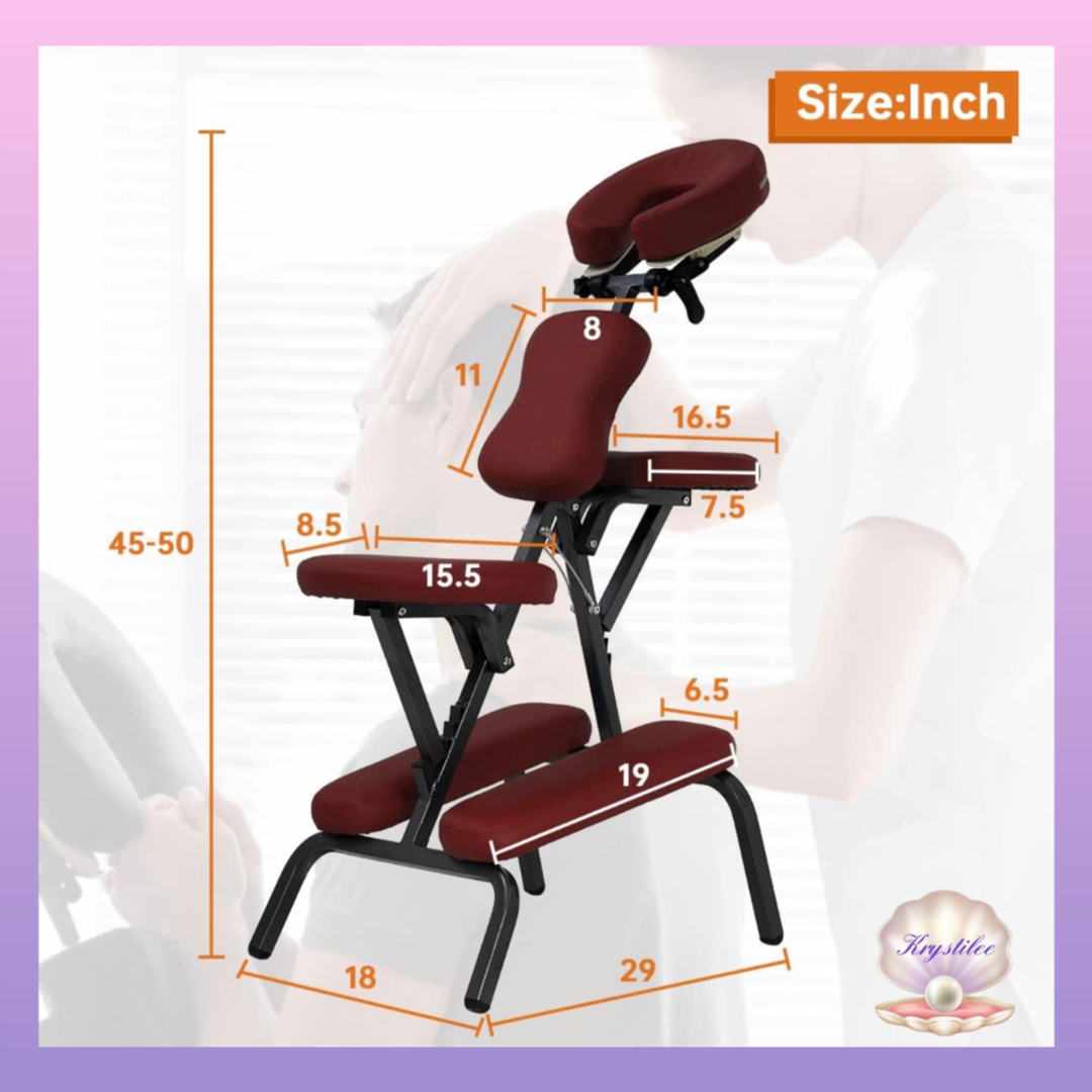 Burgandy massage chair