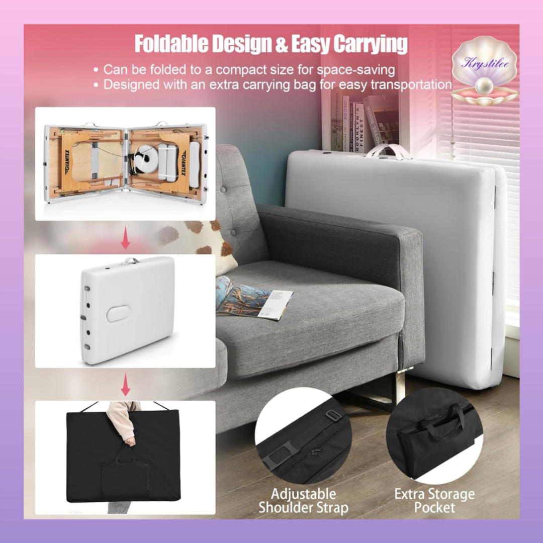 ✨ CAMILLA PROFESIONAL PORTÁTIL – NIVEL XL Reclinable ✨
