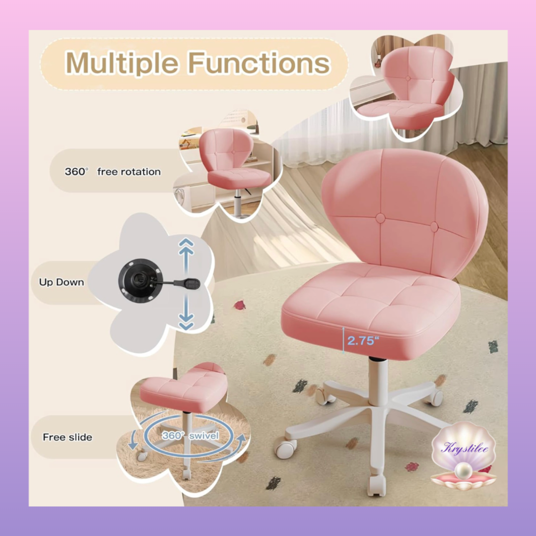 Pink Stool con Espaldar