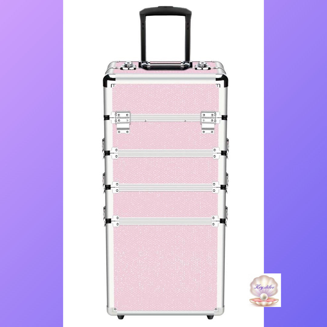 Maletin Profesional Pink Brillante de Belleza Edicion Limitada