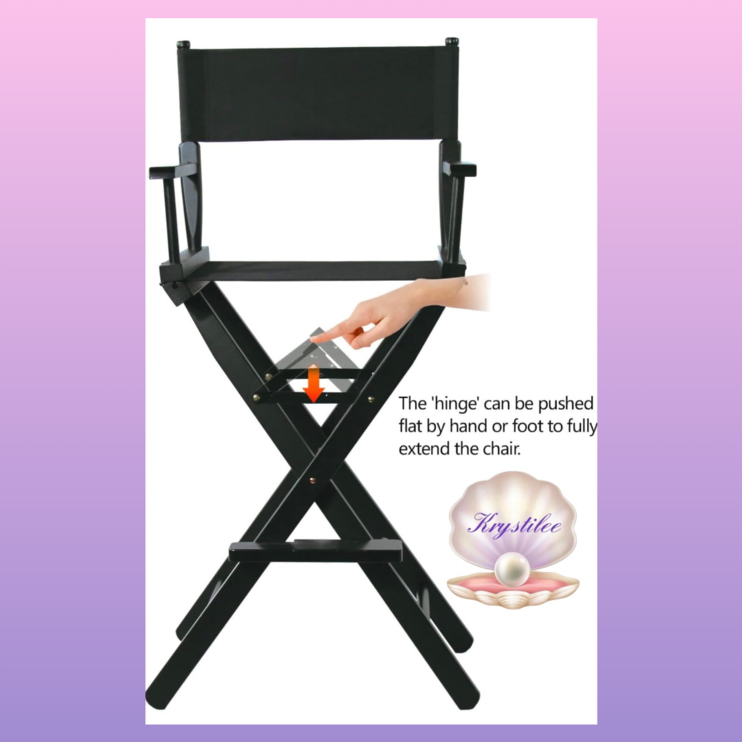 Silla Profesional para Makeup Artist 30” con Reposapiés