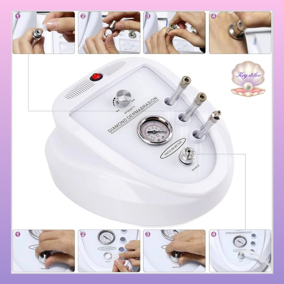 Kit Profesional Completo de Microdermoabrasión con Puntas de Diamante