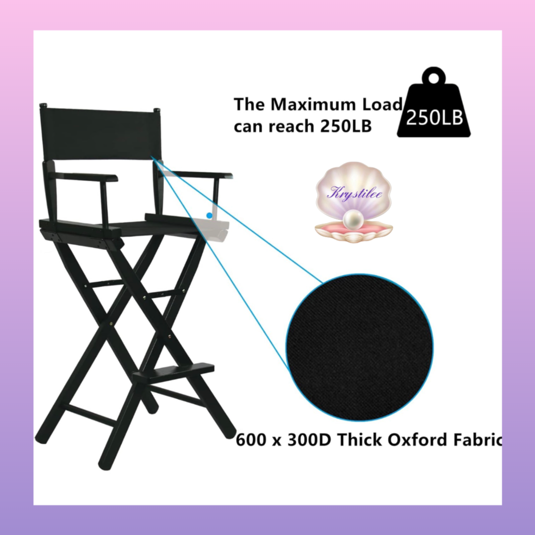 Silla Profesional para Makeup Artist 30” con Reposapiés