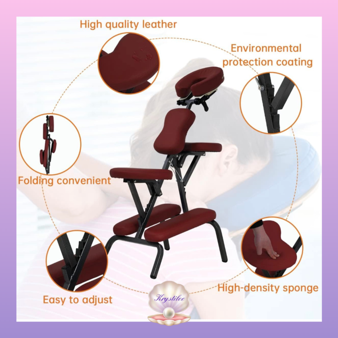 Burgandy massage chair