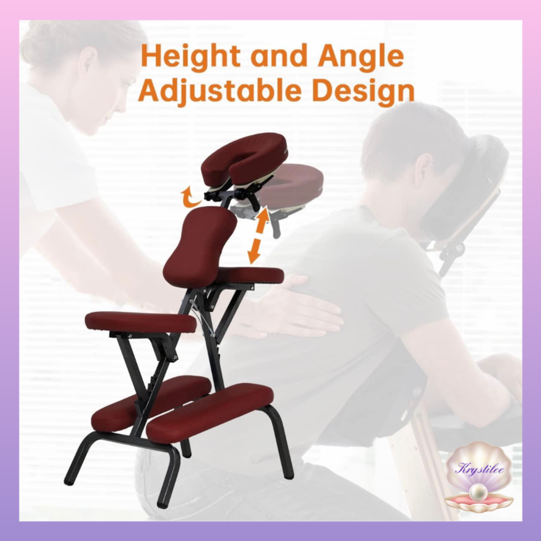 Burgandy massage chair