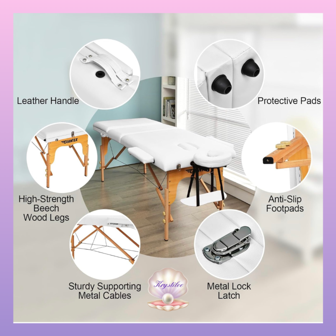 ✨ CAMILLA PROFESIONAL PORTÁTIL – NIVEL XL Reclinable ✨