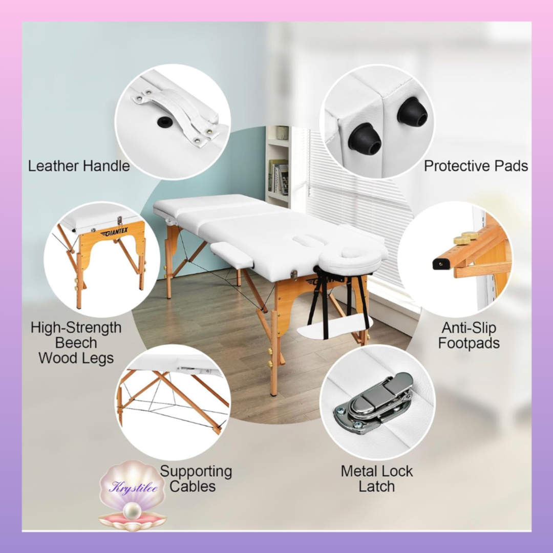 ✨ CAMILLA PROFESIONAL PORTÁTIL – NIVEL XL Reclinable ✨