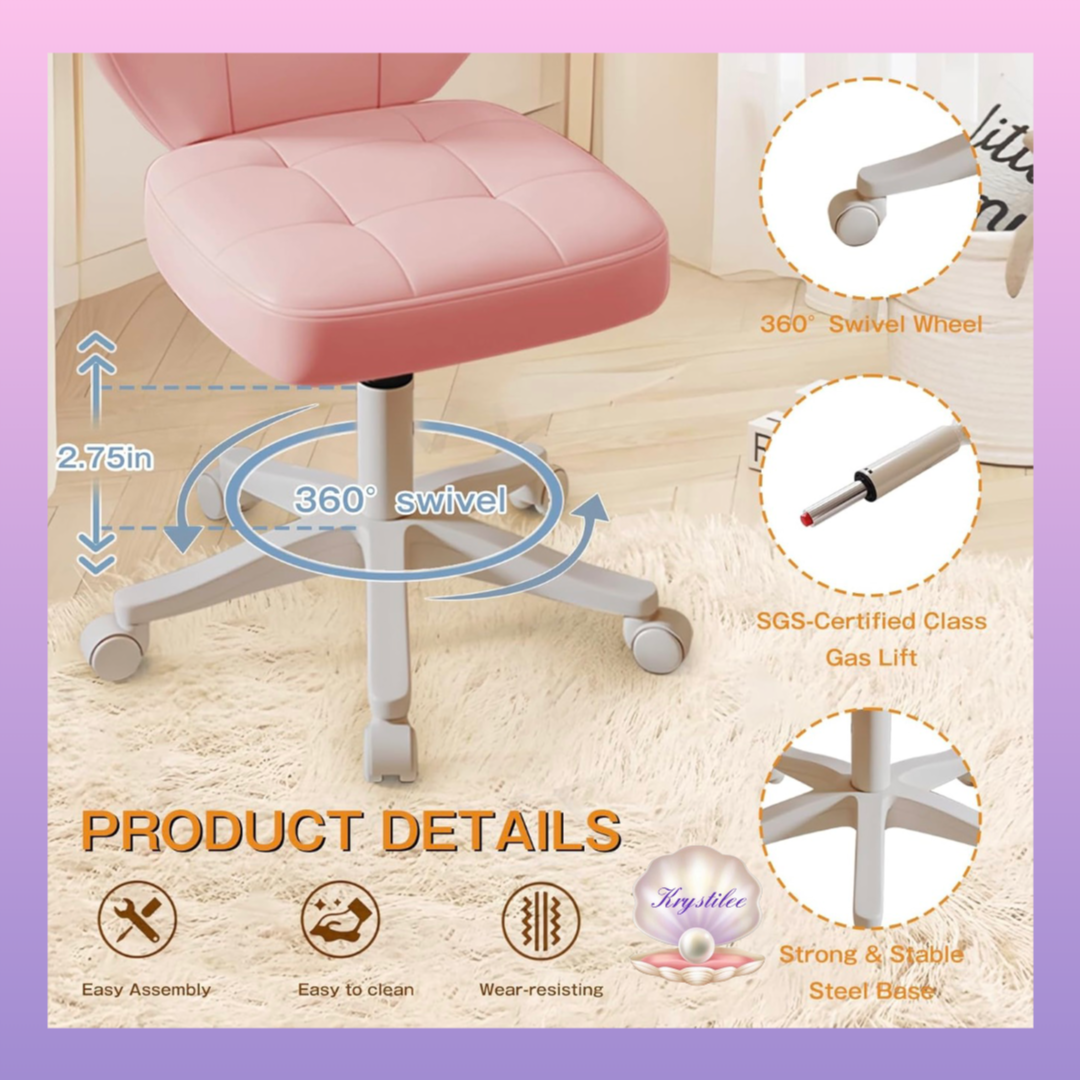 Pink Stool con Espaldar