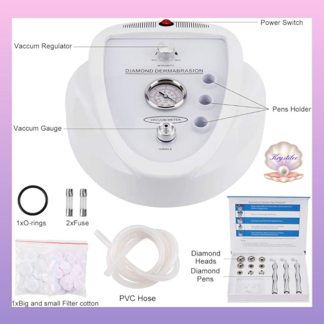 Kit Profesional Completo de Microdermoabrasión con Puntas de Diamante