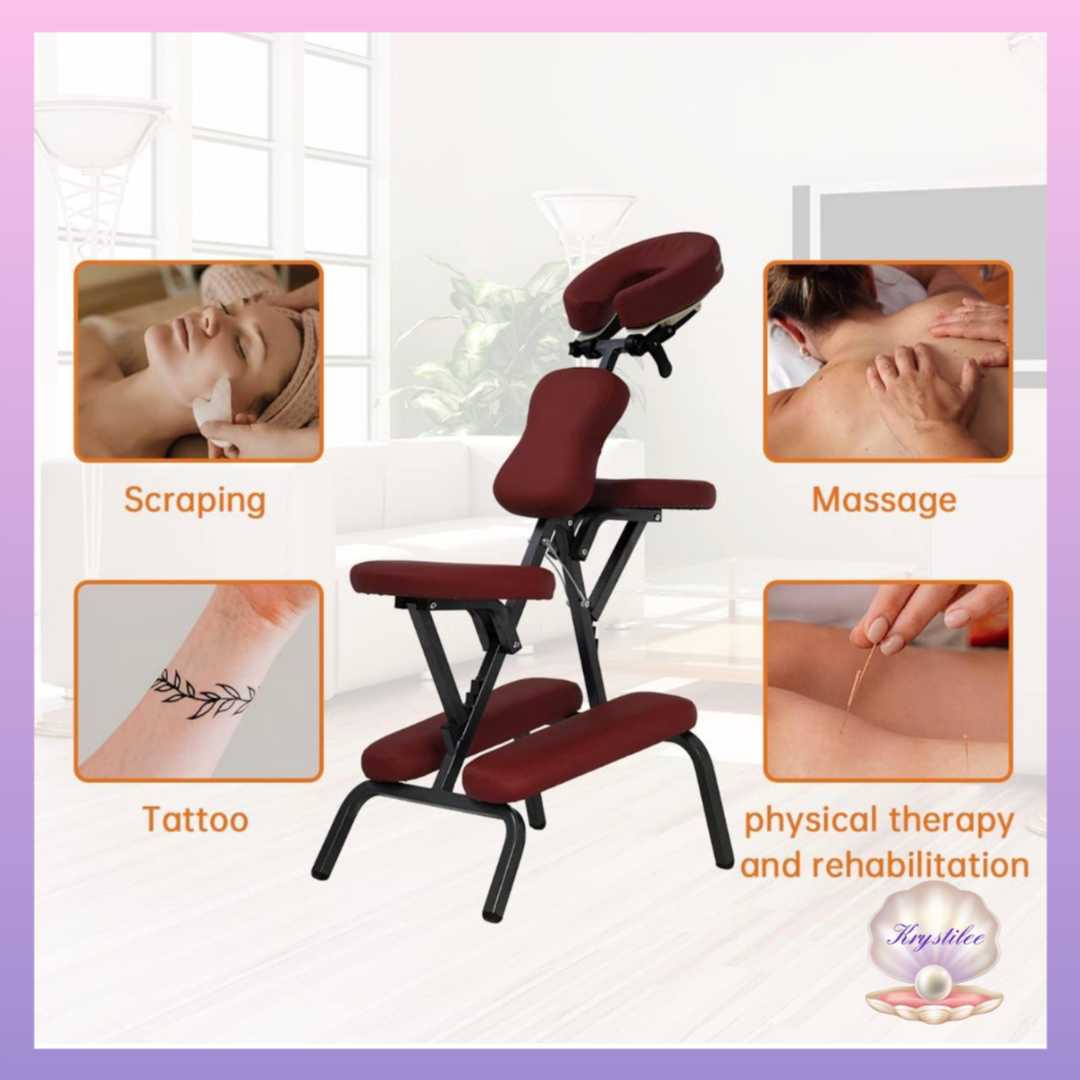 Burgandy massage chair