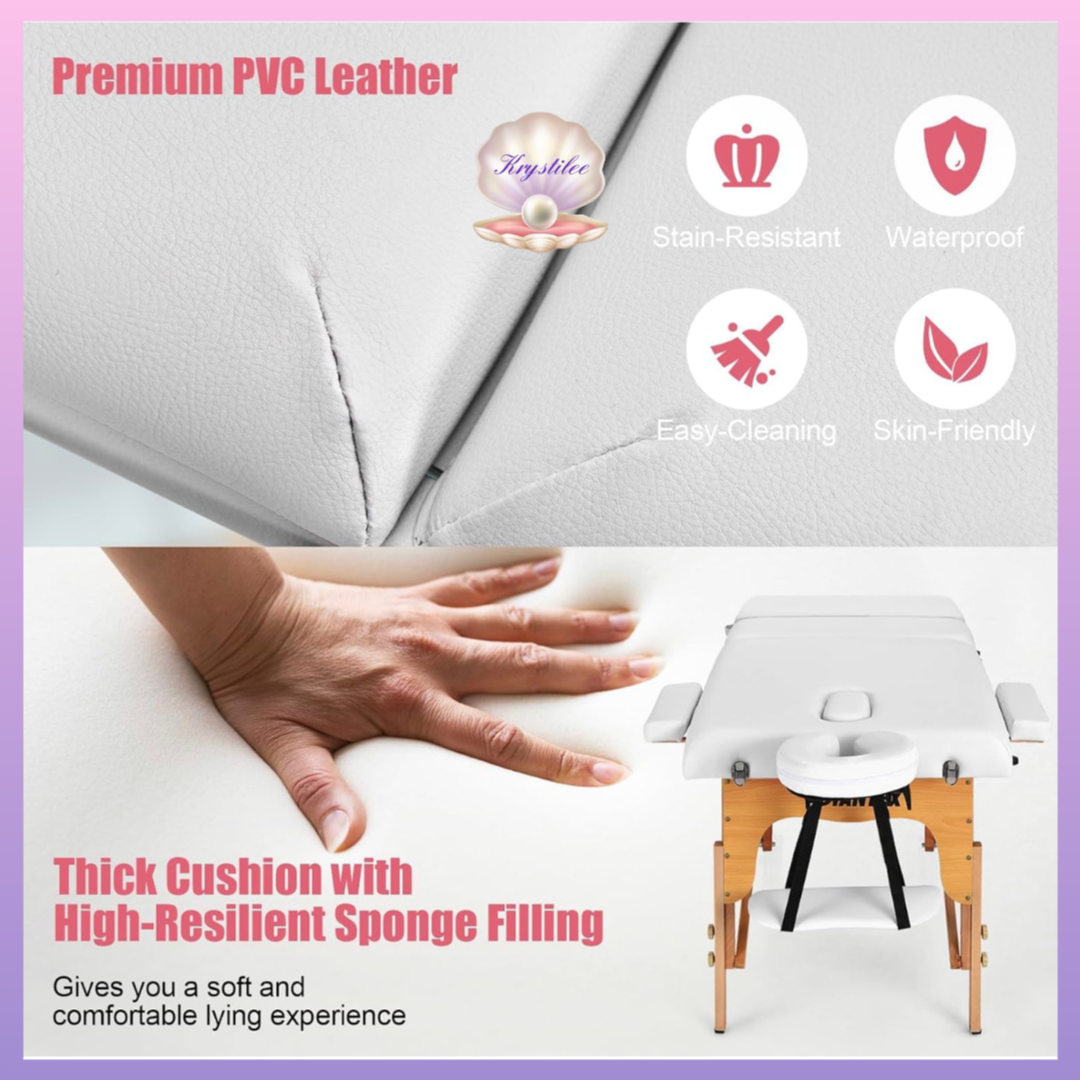 ✨ CAMILLA PROFESIONAL PORTÁTIL – NIVEL XL Reclinable ✨