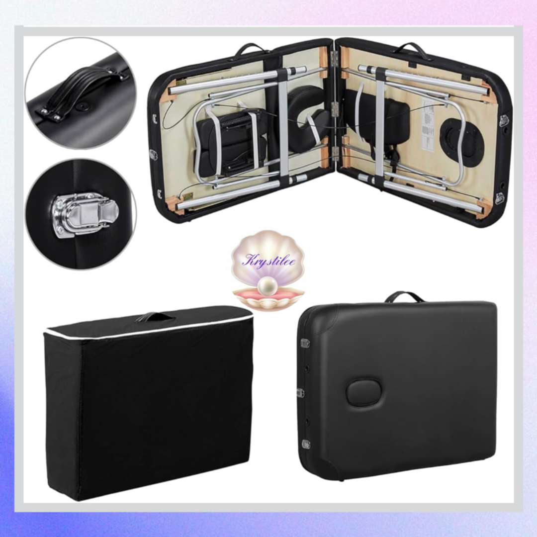 Camilla Profesional Plegable Ajustable con Accesorios incluye bulto de transporte