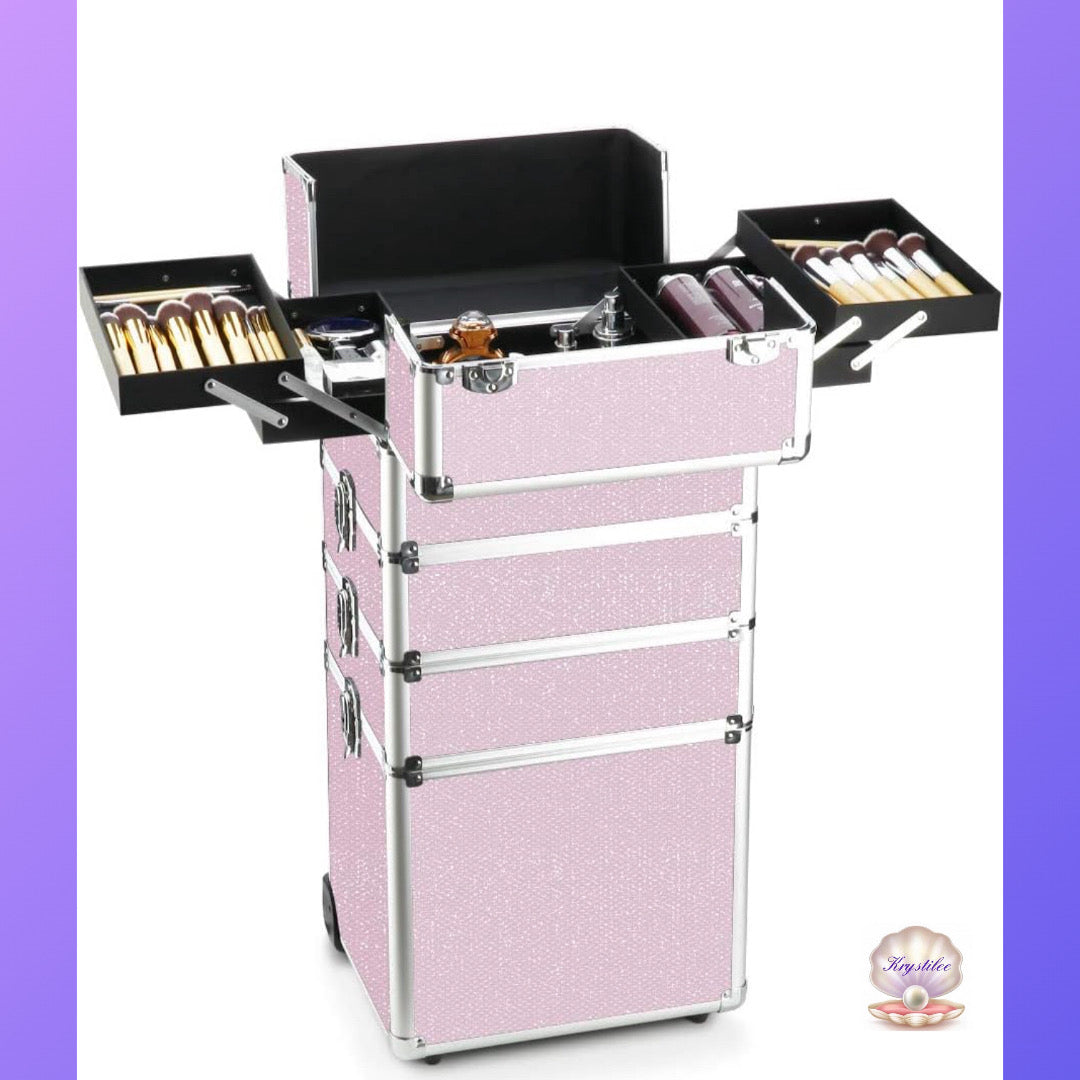 Maletin Profesional Pink Brillante de Belleza Edicion Limitada