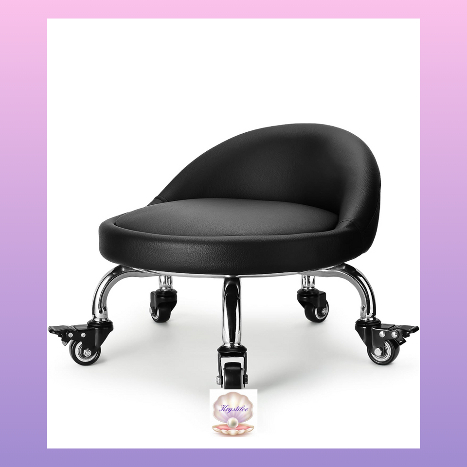 Black pedicure Stool