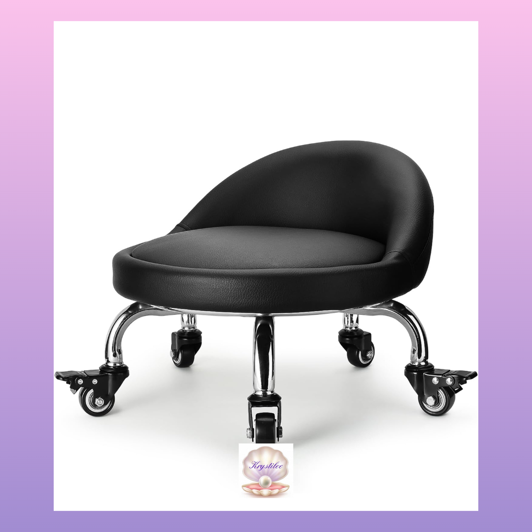 Black pedicure Stool
