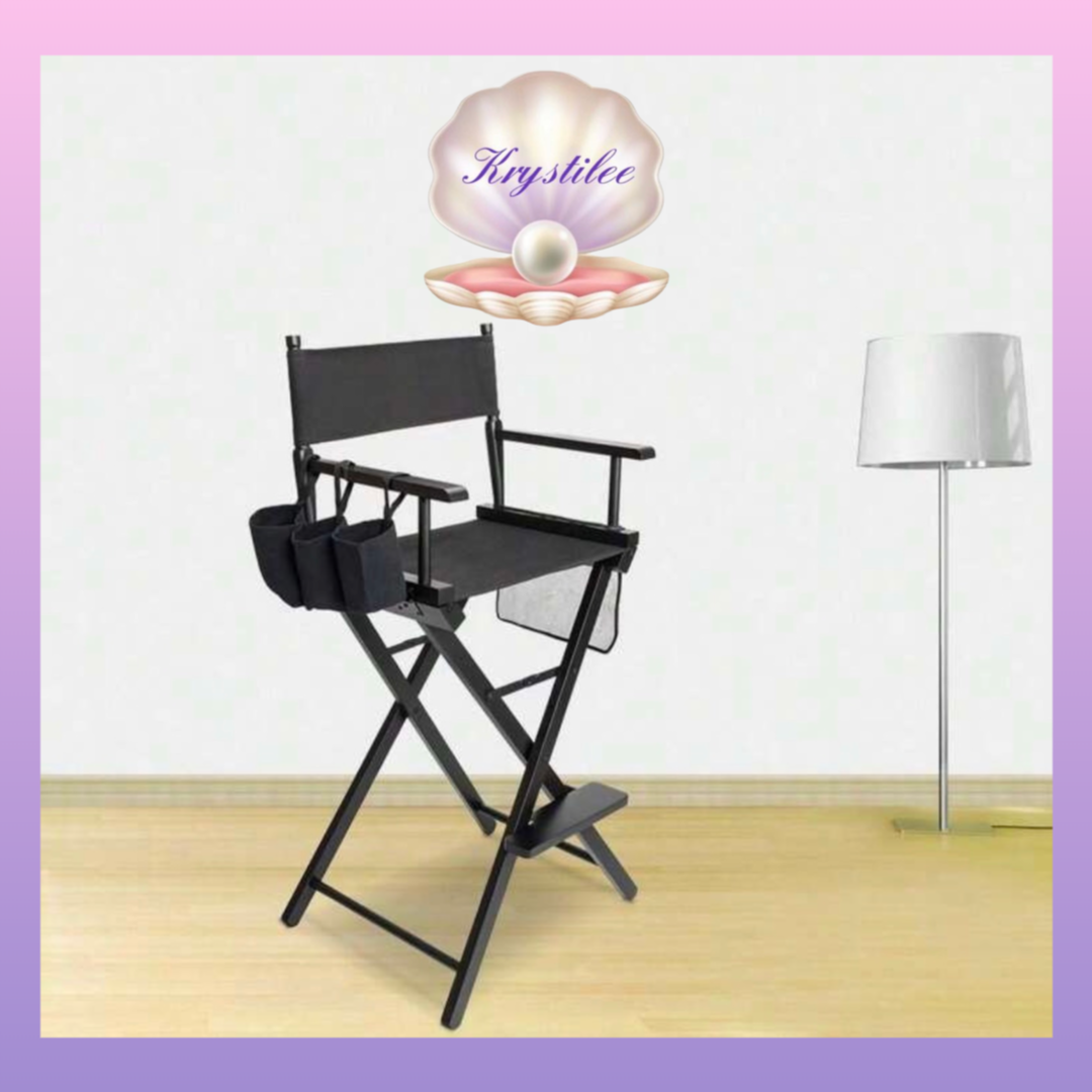 Silla Profesional para Makeup Artist 30” con Reposapiés y Storage