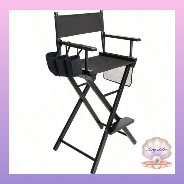 Silla Profesional para Makeup Artist 30” con Reposapiés y Storage