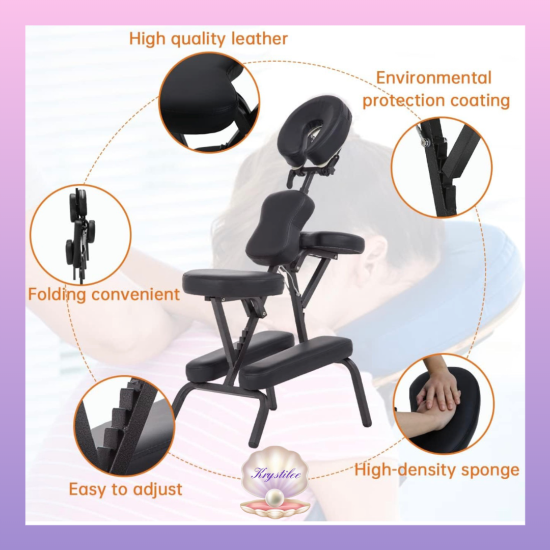Black massage chair