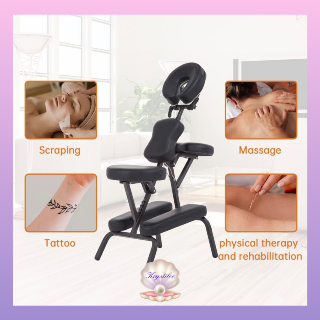Black massage chair