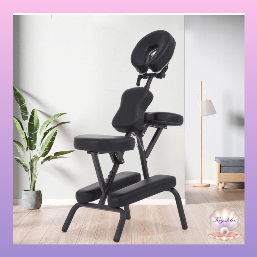 Black massage chair