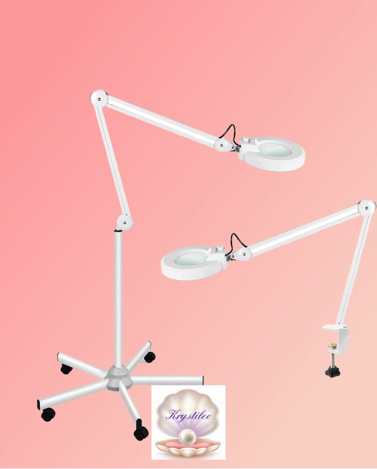 Lupa y Lampara  Profesional White