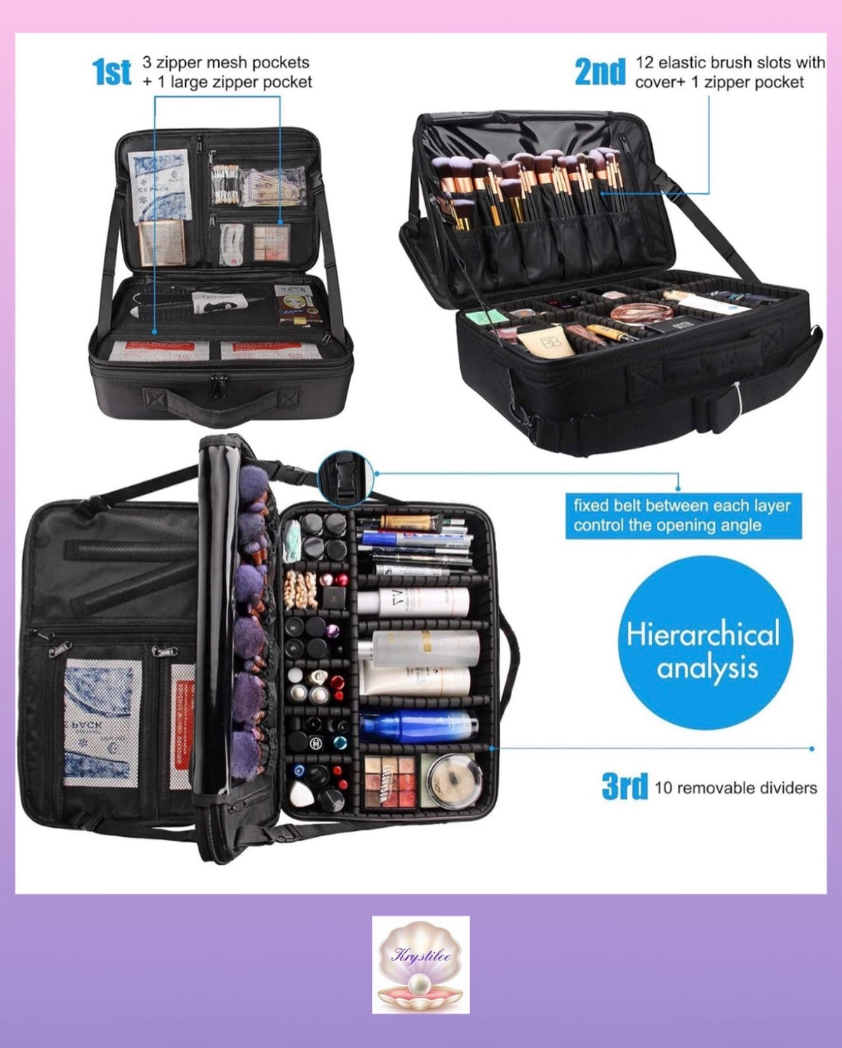 Bulto Universal Negro con divisiones