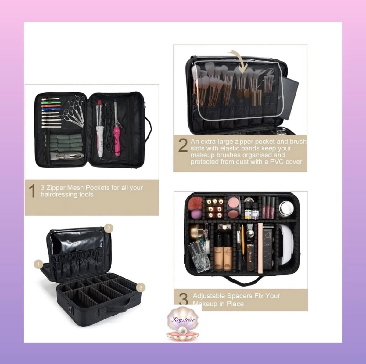 Bulto Universal Negro con divisiones