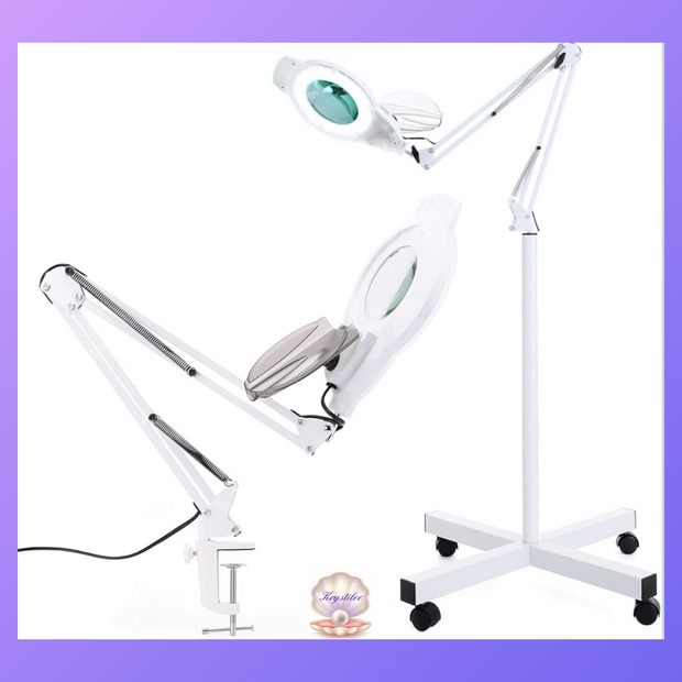 Lupa y Lampara  Profesional White