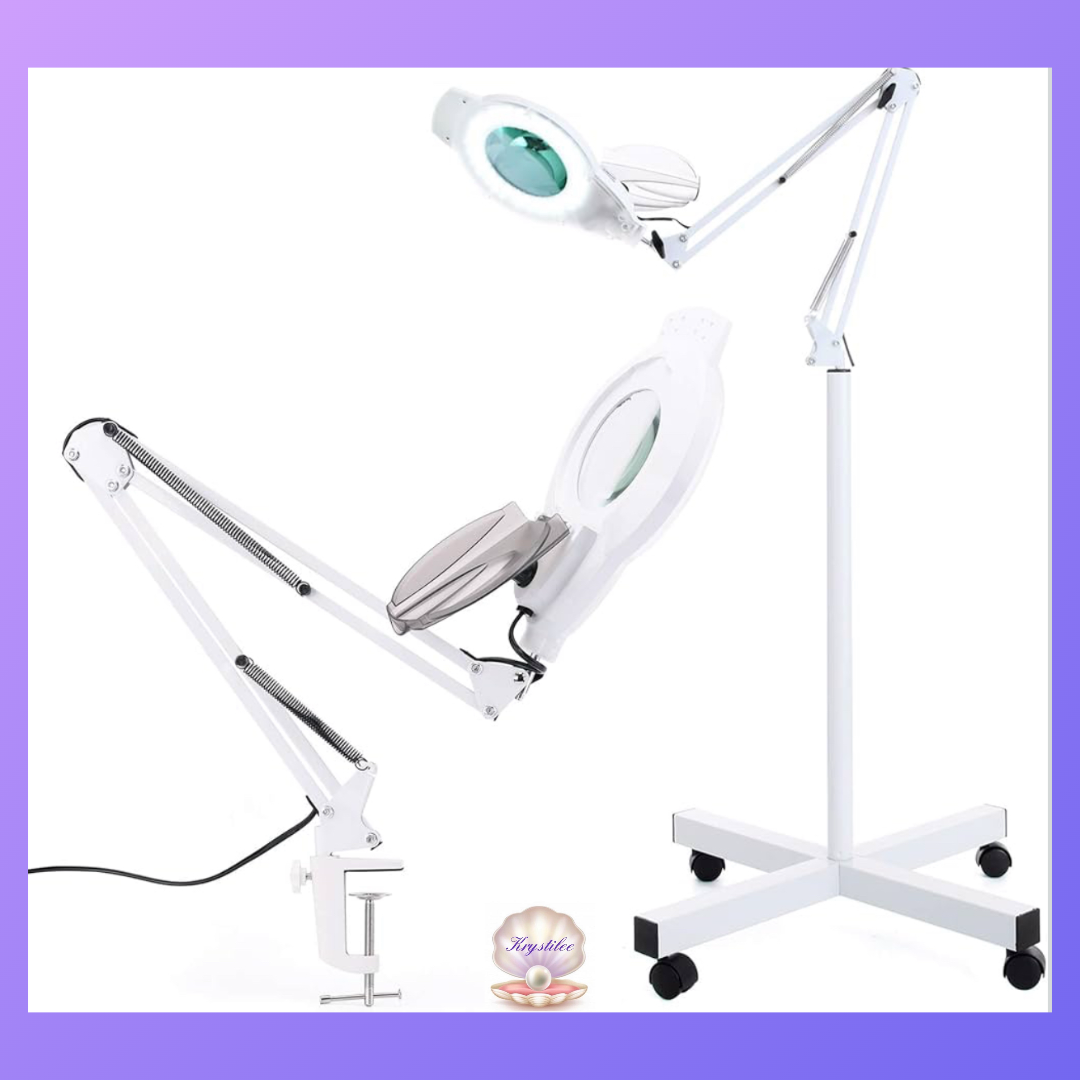 Lupa y Lampara  Profesional White