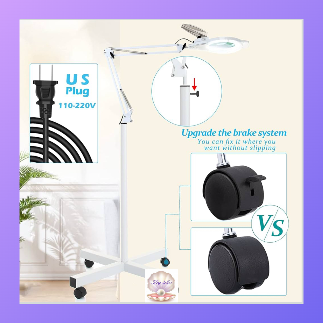 Lupa y Lampara  Profesional White