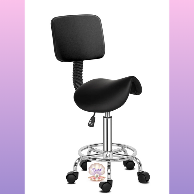 Black Horse Stool con espaldar