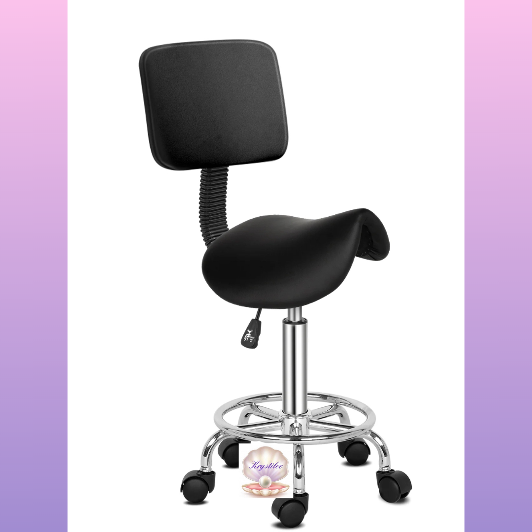 Black Horse Stool con espaldar