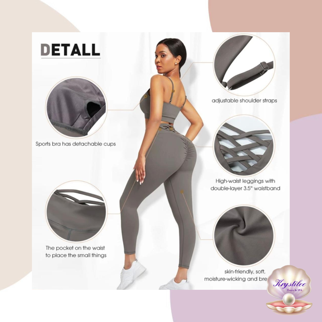 Set de 3 piezas Top, Hoodie y Leggins