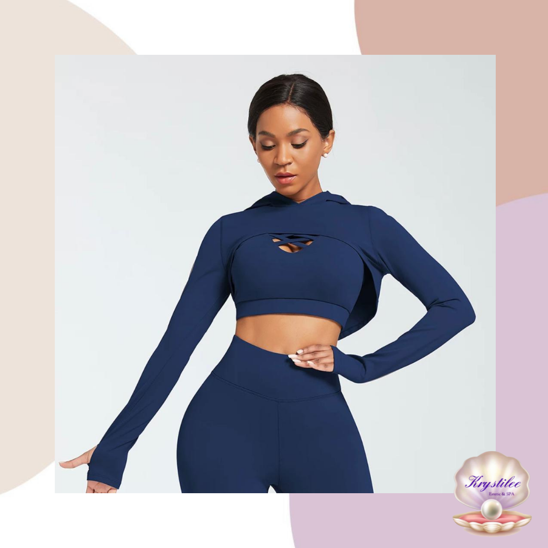 Set de 3 piezas Top, Hoodie y Leggins