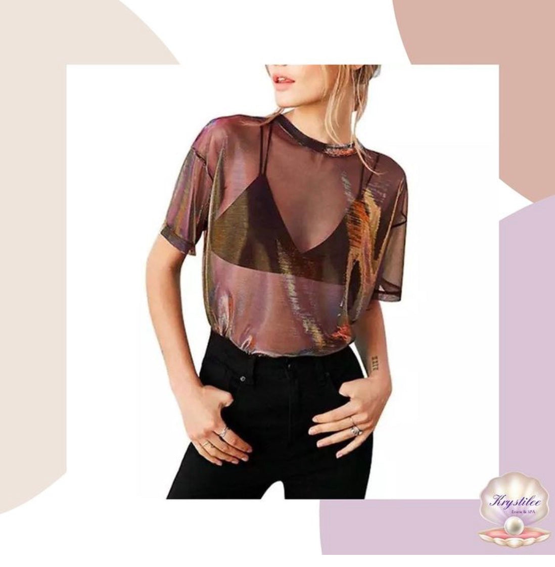 Blusas Transparente Tornasol