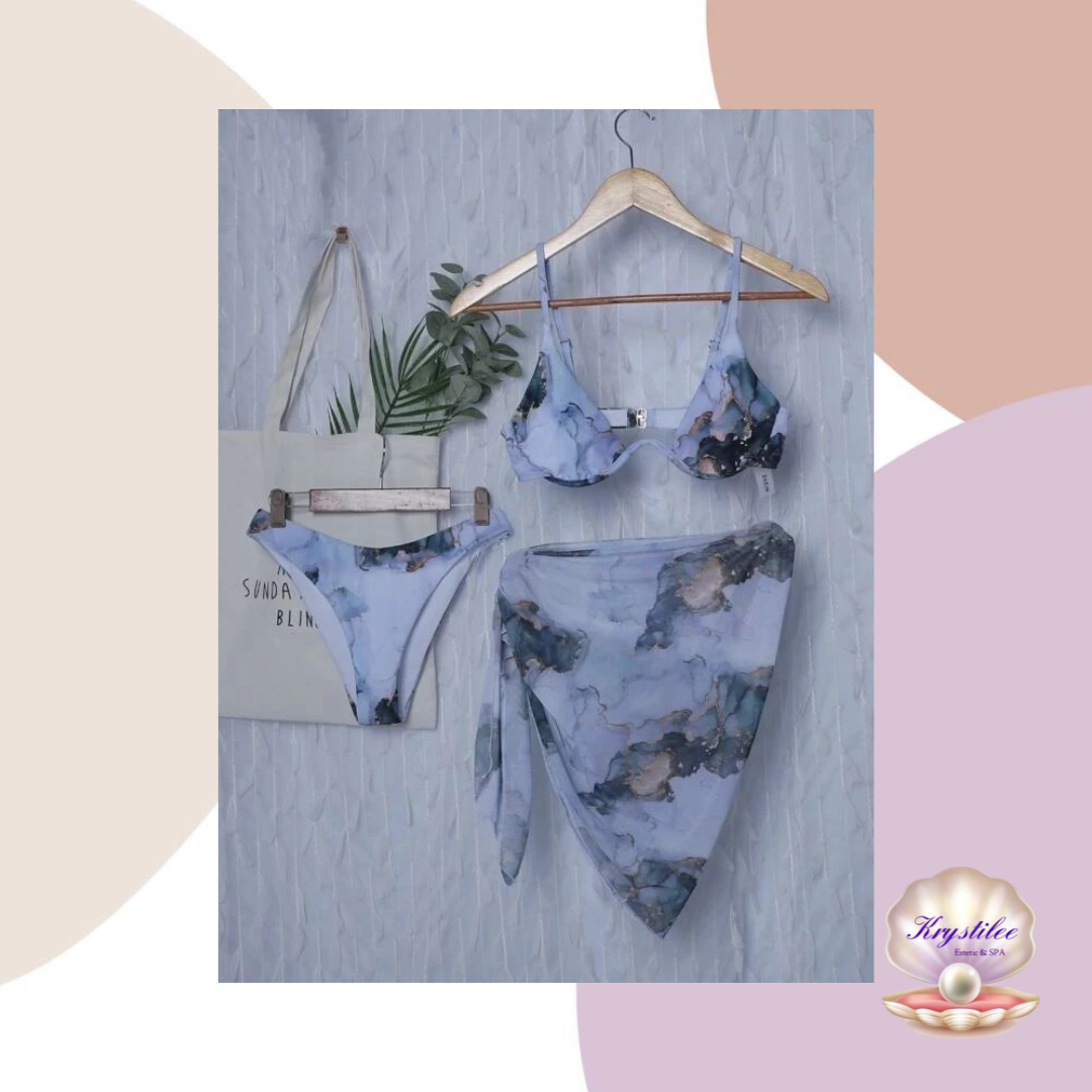 Traje de Baño Mármoleado